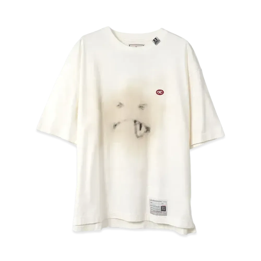 Maison MIHARA YASUHIRO Smily Face Printed T-shirt "White"