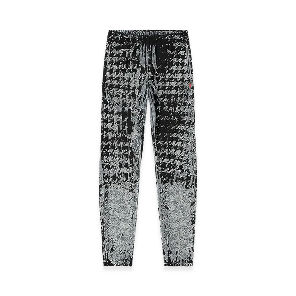 Diesel P-Labis Elasticated pants in devore houndstooth "Black/White"