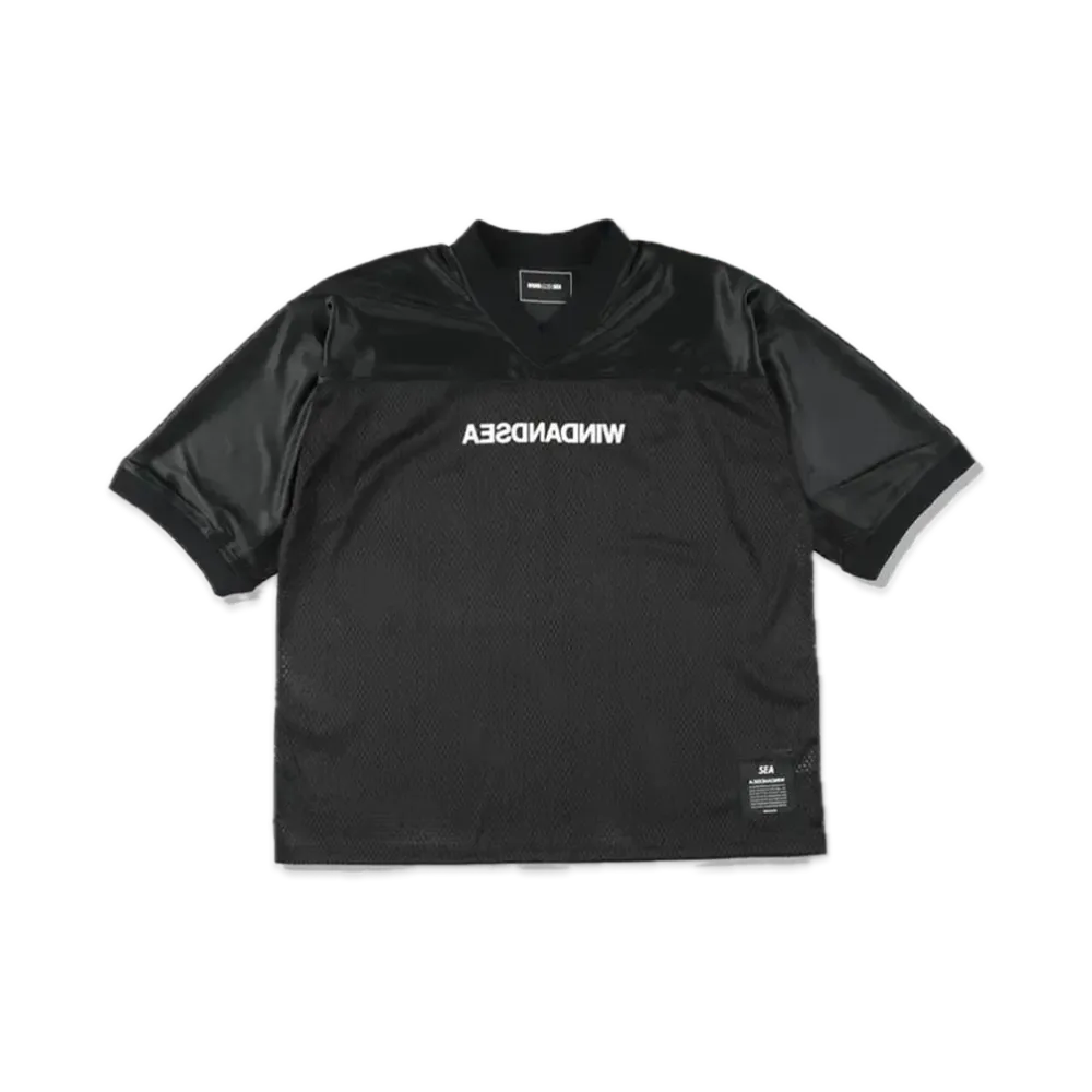 WIND AND SEA A32 Football Jersey "Black"