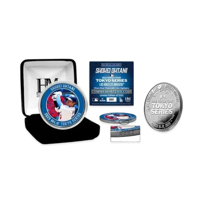 MLB The Highland Mint Tokyo Series Opening Game Dodgers Shohei Otani Silver Coin Memorabilia