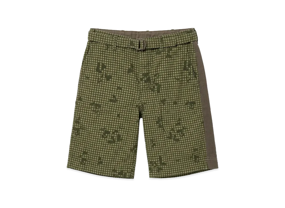 sacai Sideline Belted Shorts "Olive"