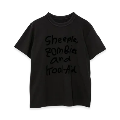 sacai x MADSAKI Flock Print T-Shirt "Black"