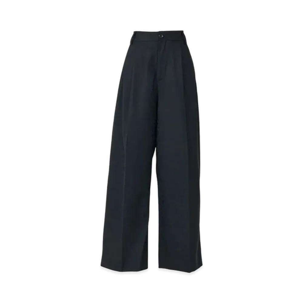 HYSTERIC GLAMOUR Lip Leo Pattern Jacquard 2 Tuck Wide Pants "Black/Multicolor"