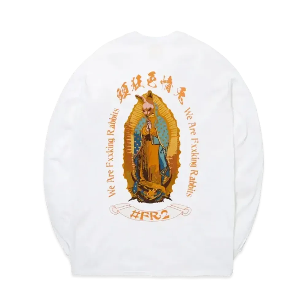 FR2 Rabbit Maria Embroidery Longsleeve T-shirt "White"