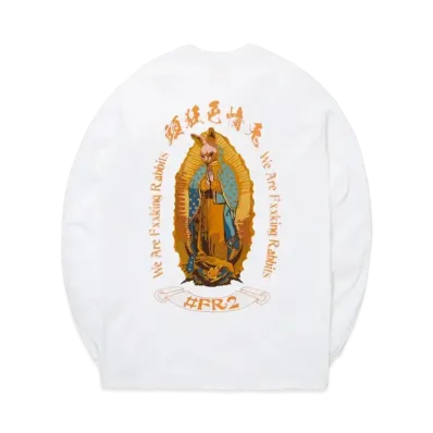 FR2 Rabbit Maria Embroidery Longsleeve T-shirt "White"