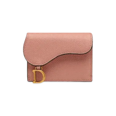 Dior Saddle Compact Wallet "Pink"
