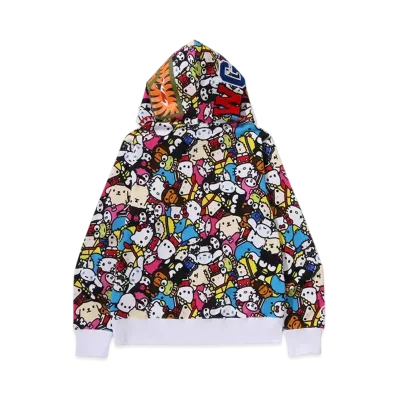 A BATHING APE Baby Milo x Sanrio Characters Shark Full Zip Hoodie "Multi"