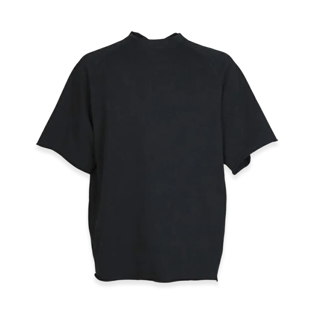 COMOLI LW Cotton French Terry S/S Crew "Black"