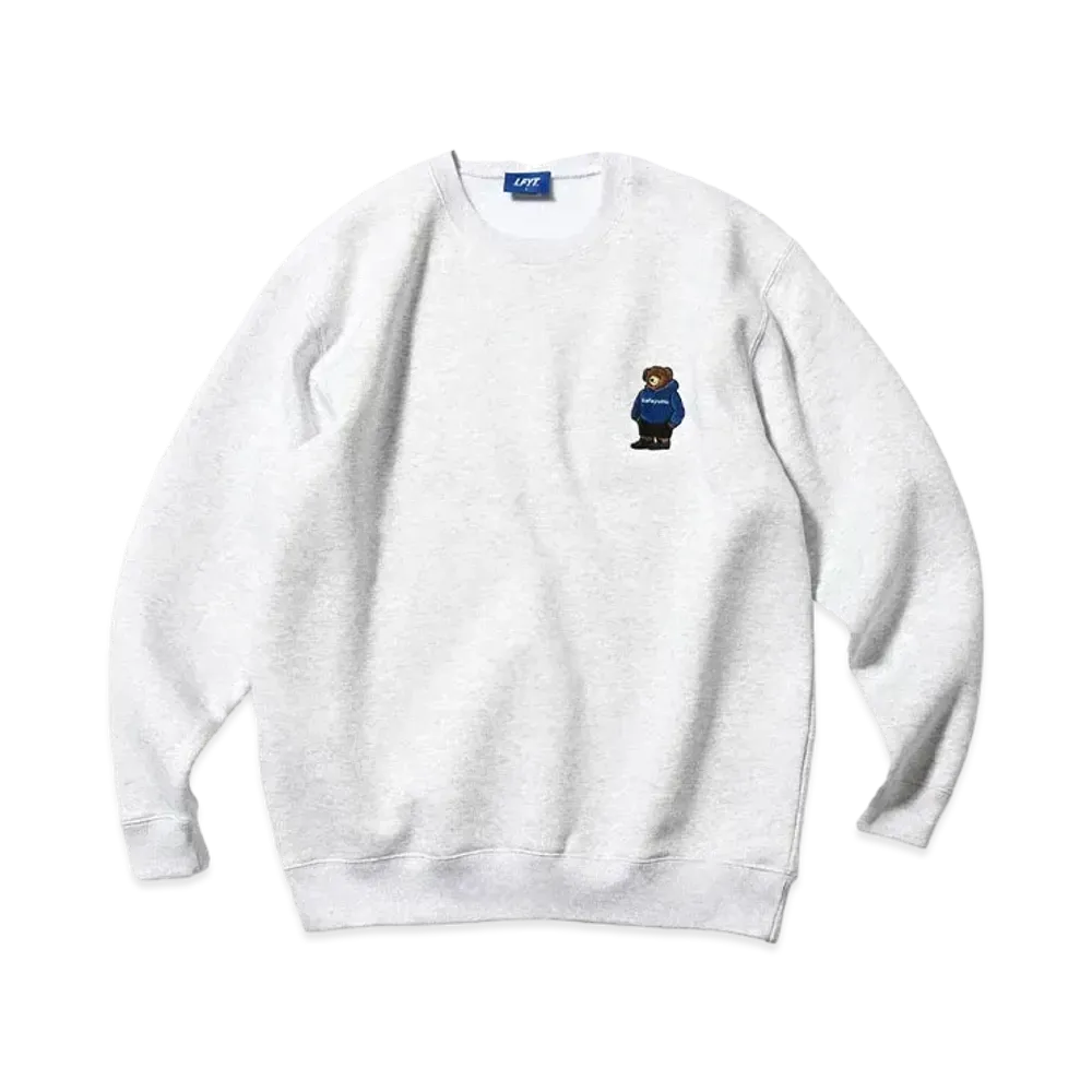 KNICK KNACKS x LFYT BEAR CREWNECK SWEAT "ASH"