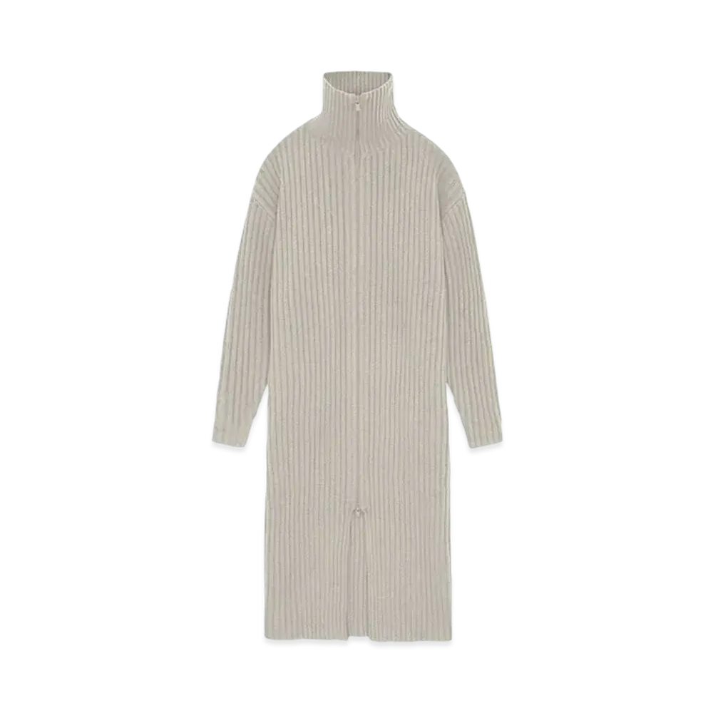 FEAR OF GOD ESSENTIALS Women's Fullzip Cardigan "Seal"