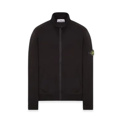 Stone Island 64952 Fleece Track Top - 24SS "Black"