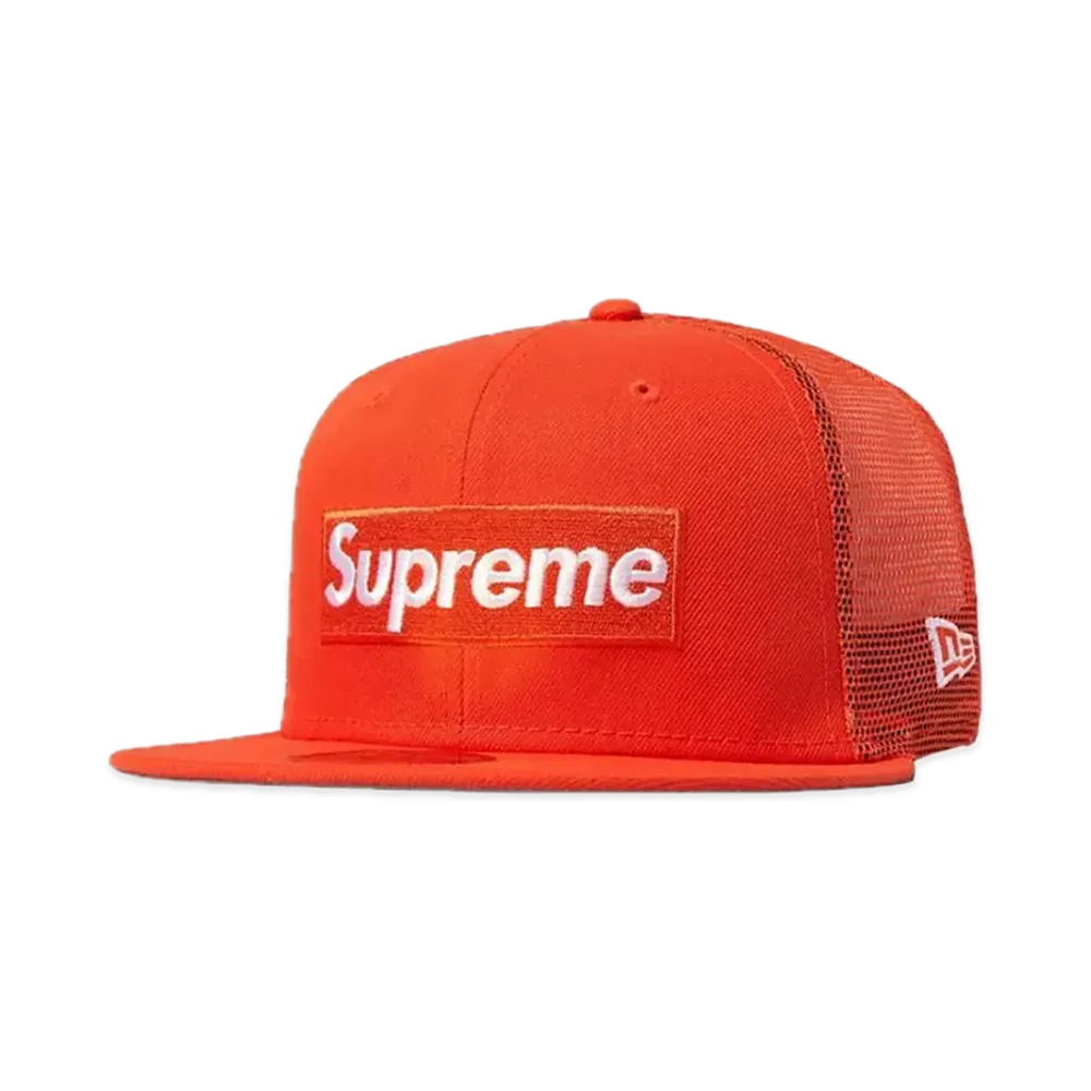 Supreme Box Logo Mesh Back New Era "Orange" (23SS)