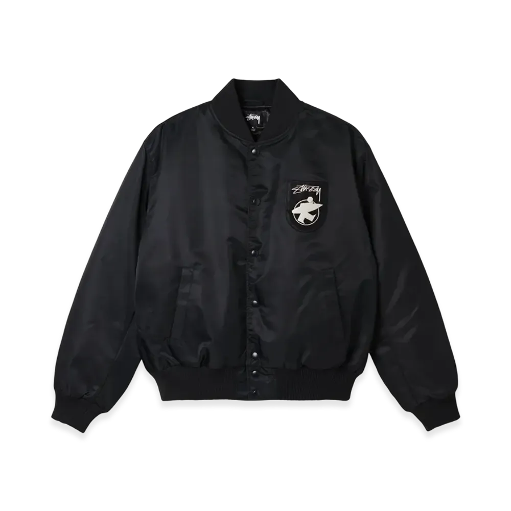 Stussy Surfman Stadium Jacket "Black"