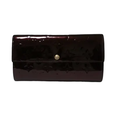 Louis Vuitton Sarah Wallet Monogram Vernis "Amarante"