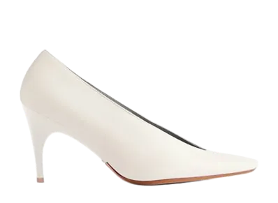BALENCIAGA Women's Duchesse Pumps "White Snow"