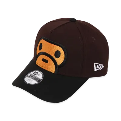 A BATHING APE x NEW ERA Milo Face 9Forty Cap "Brown"