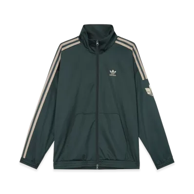adidas Retro Classic 3-Stripes Track Jacket "Dark Green"