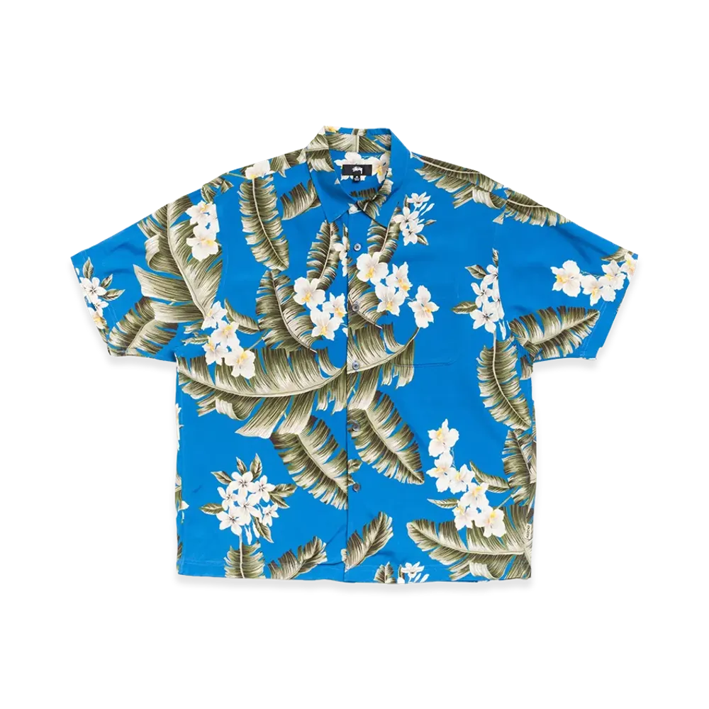 Stussy Hawaiian Floral SS Shirt "Blue"
