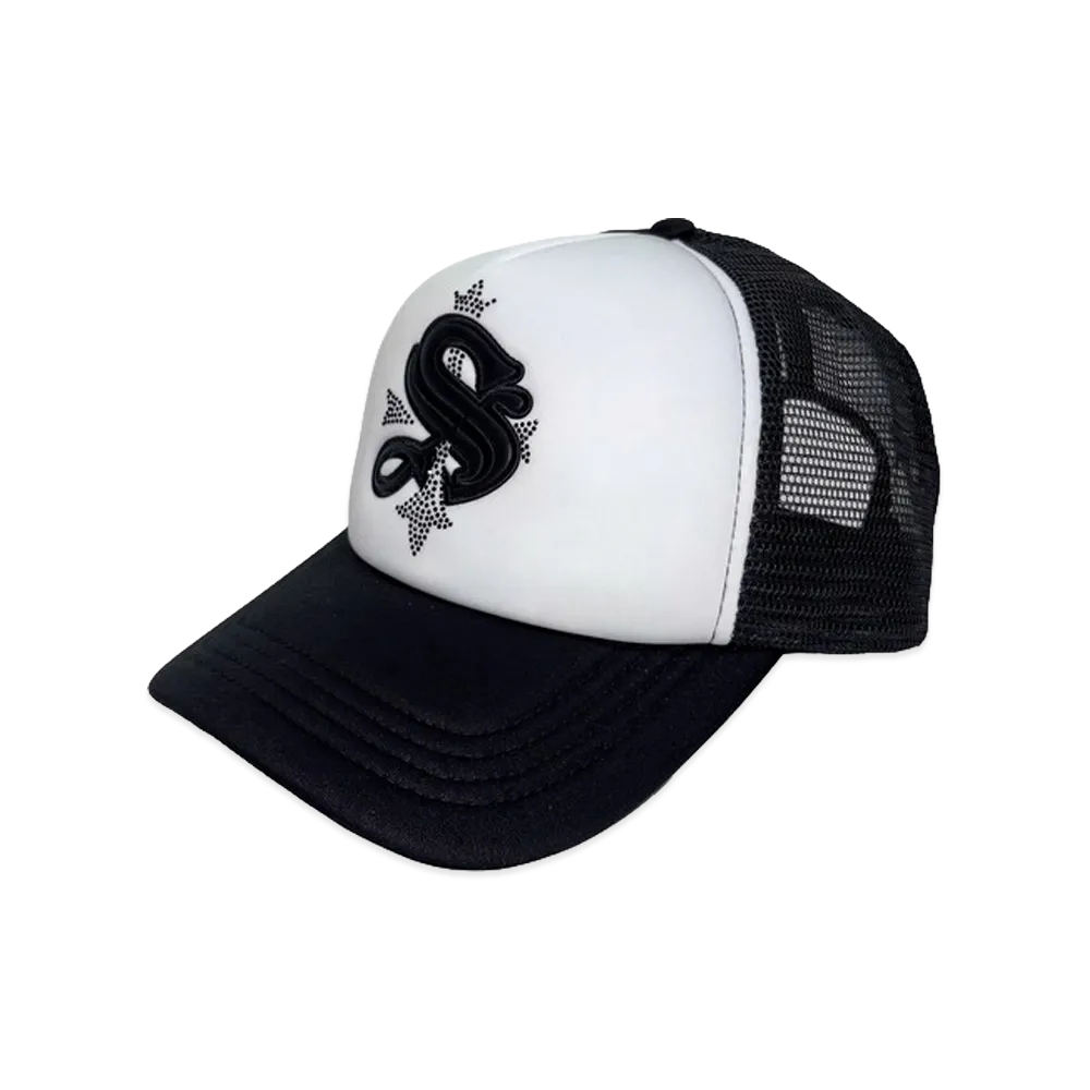 SUPPLIER x A'GEM/9 x .kom Women's Cross Cap "Black/White"