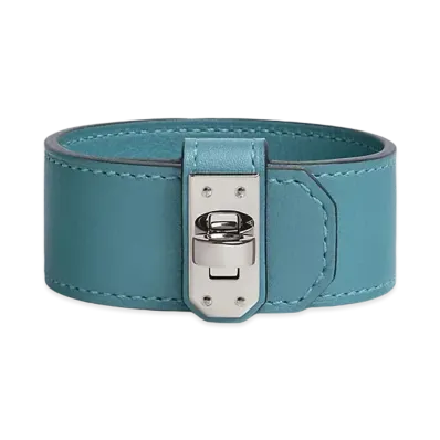 Hermes Kelly Twist Bracelet Small Model "Bleu Jean/Palladium"