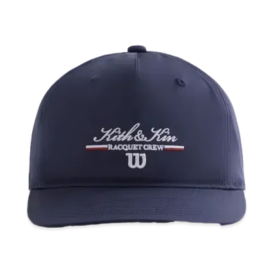 Kith x Wilson Relaxed Nylon Pinch Crown Snapback "Nocturnal"