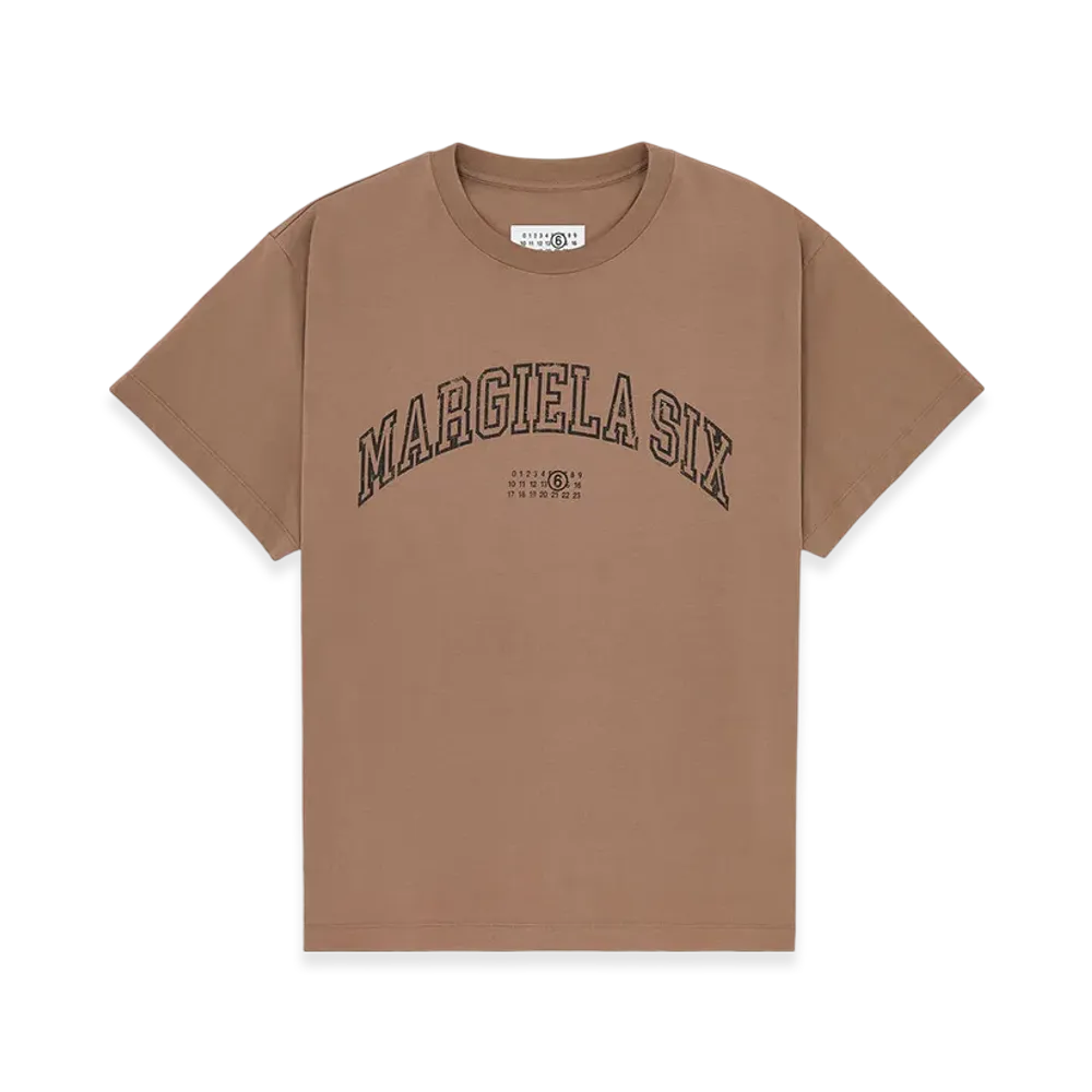 MM6 Maison Margiela Men's Margiela Six T-Shirt "Light Brown"