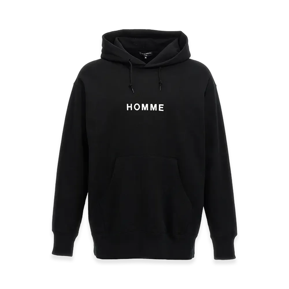 COMME des GARCONS HOMME Logo Print Hoodie "Black"