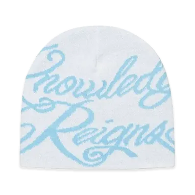 Supreme Knowledge Reigns Beanie "White"