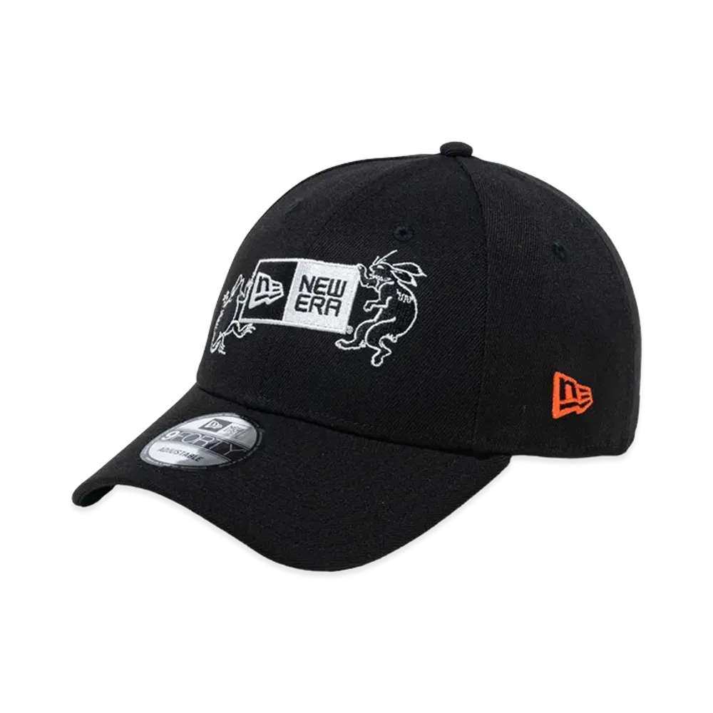 NEW ERA x Choju-giga 9Forty Box Logo "Black"