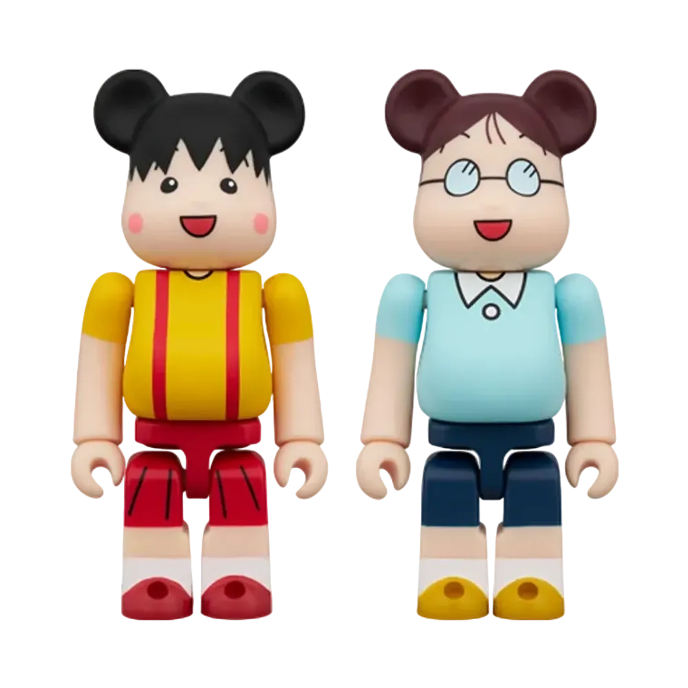 MEDICOM TOY "BEARBRICK" Maruko & Tama-chan 2PCS SET