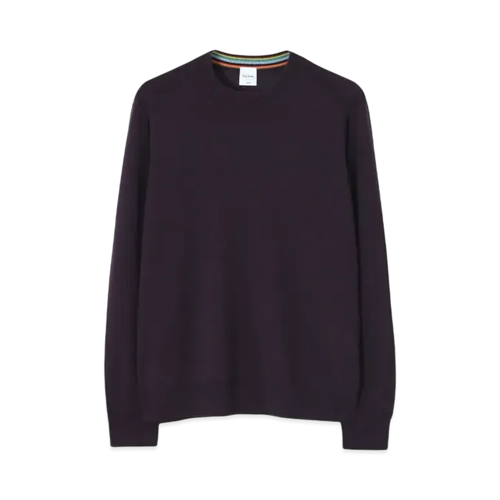 Paul Smith Fine Gauge Crew Neck Knit "Brugandy"