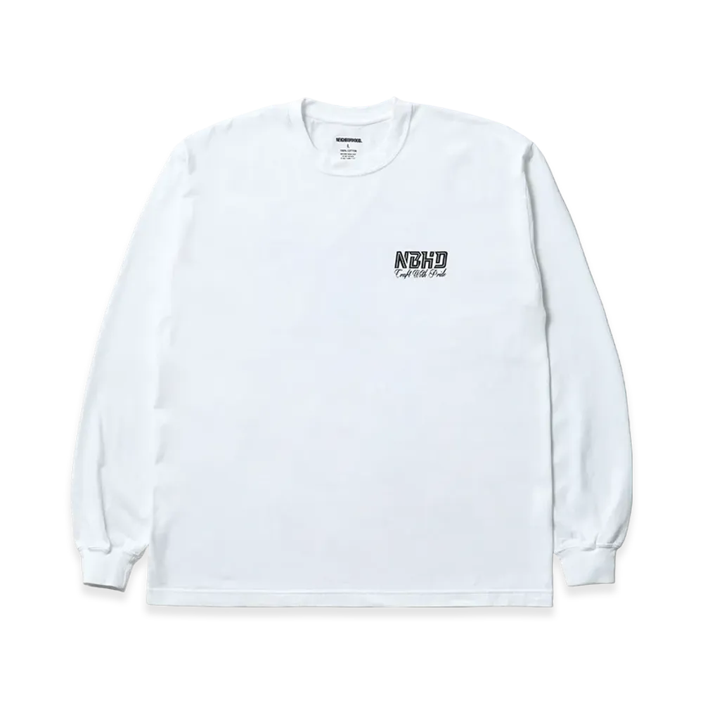 NEIGHBORHOOD NH 252 Spot . Tee LS-3 "White"