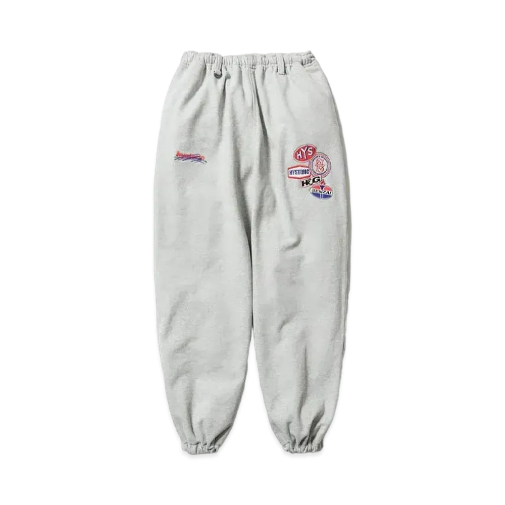 HYSTERIC GLAMOUR x genzai Collage Wide Sweat Pants "Gray"