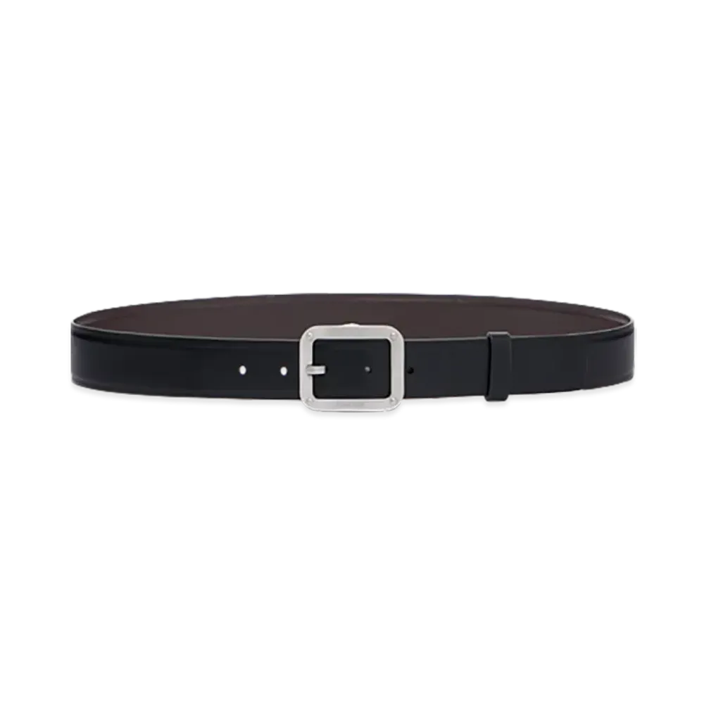 RIMOWA Lifestyle Reversible Leather Badge Belt "Black/Brown"