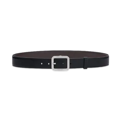 RIMOWA Lifestyle Reversible Leather Badge Belt "Black/Brown"