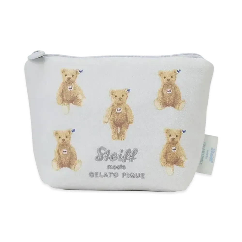 GELATO PIQUE x Steiff James Embroidered Tissue Pouch "Blue"