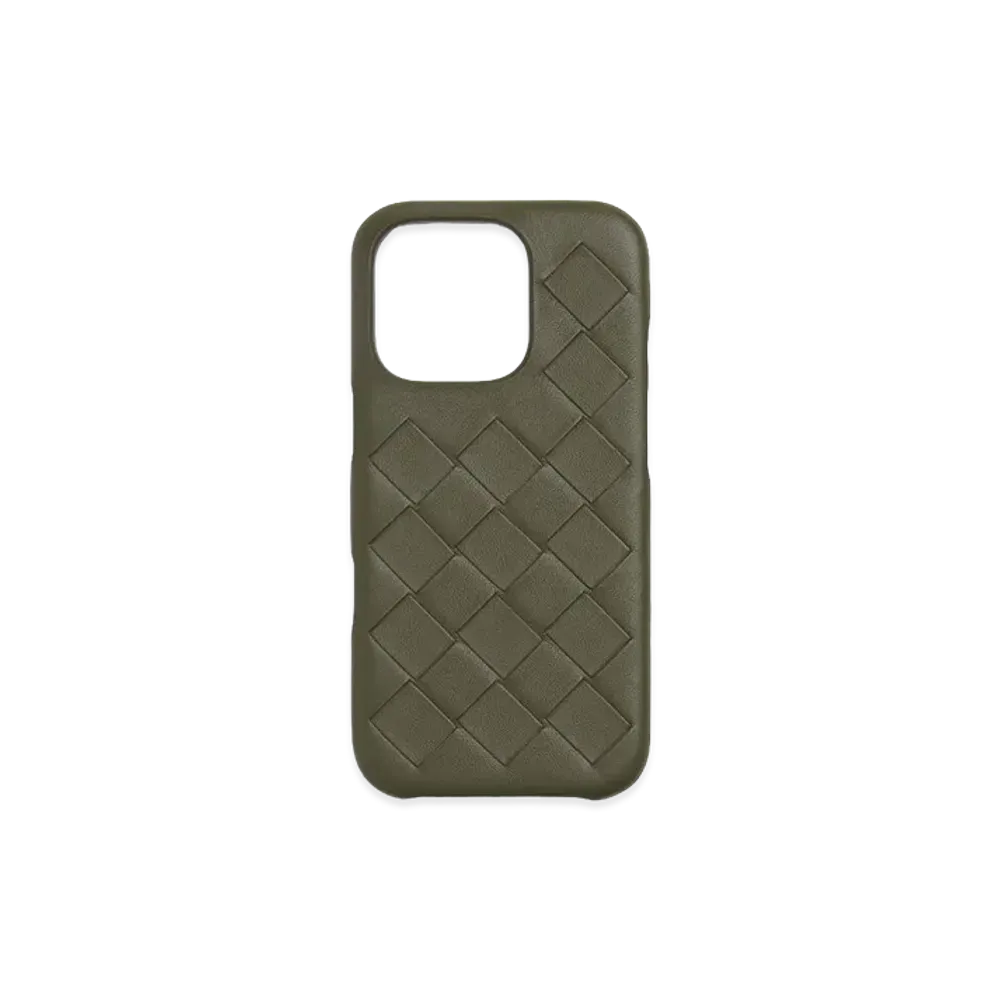 Bottega Veneta Intrecciato iPhone 16 Pro Case "Crocodile"