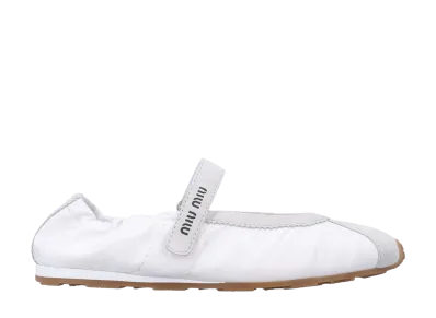 MIU MIU Women's Plume Ballet Flats "Green"