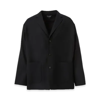 COMME des GARCONS HOMME Wool Gabardine Tailored Jacket "Navy"
