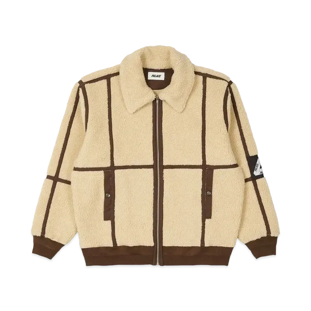 PALACE SHERPA FLIGHT JACKET "Natural / Brown"