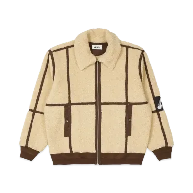 PALACE SHERPA FLIGHT JACKET "Natural / Brown"