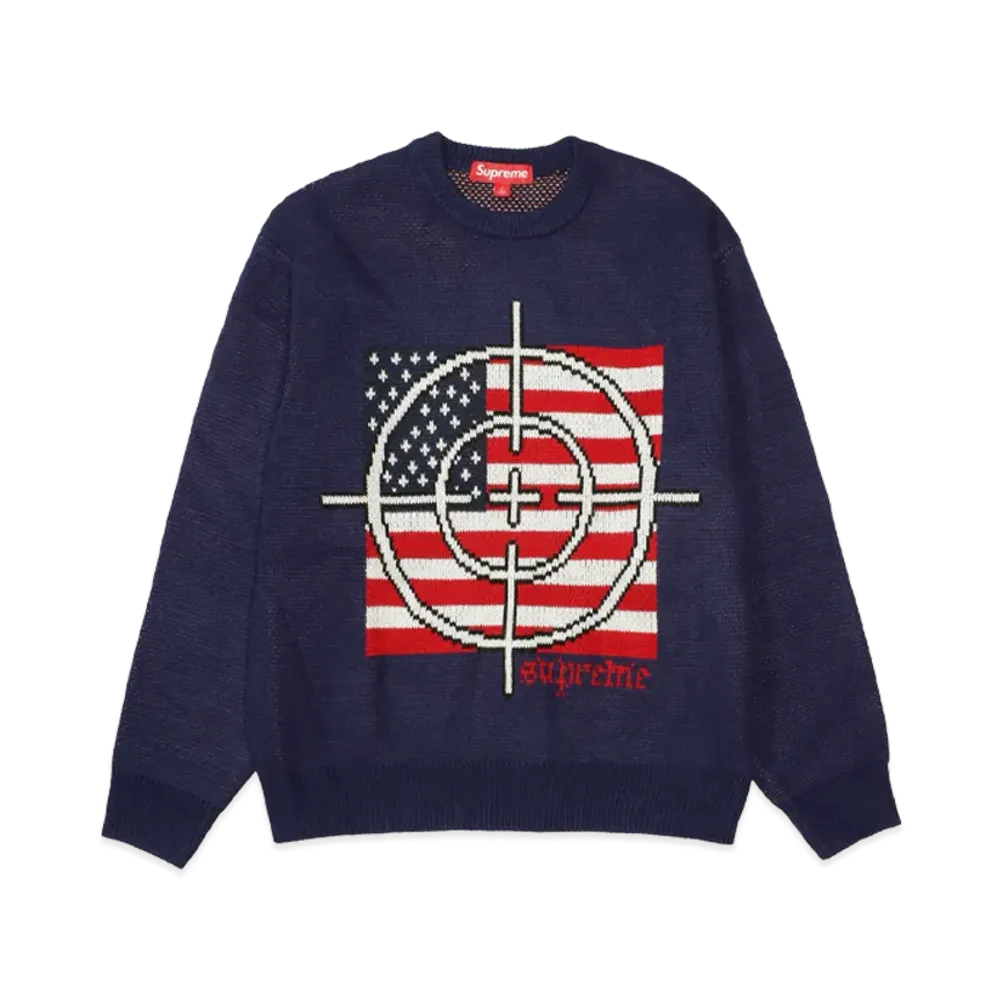 Supreme Target Sweater "Navy"