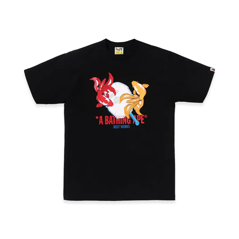 A BATHING APE Goldfish Scooping Tee "Black"