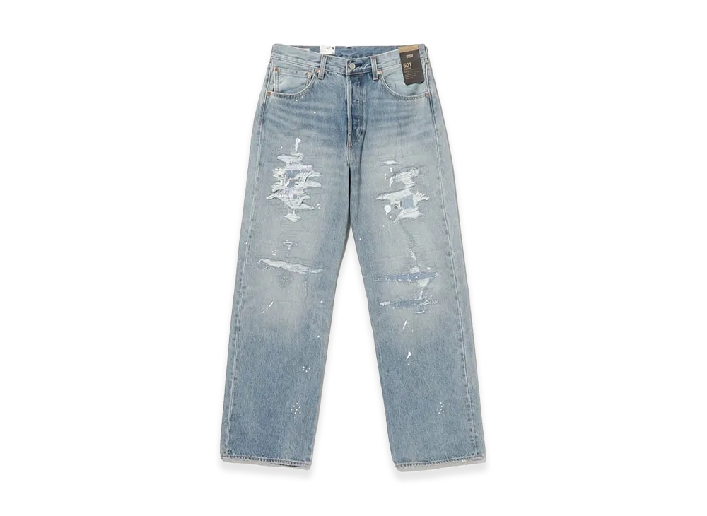 LEVI'S 501 Loose Crash & Repair Denim (BEAMS Limited Edition) "Indigo"