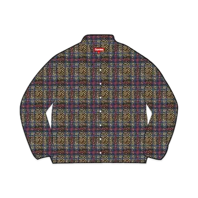Supreme Basket Weave Plaid Shirt "Yellow"