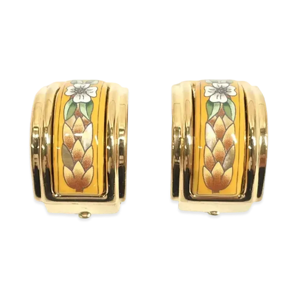 HERMES Email Earrings "Multicolor"