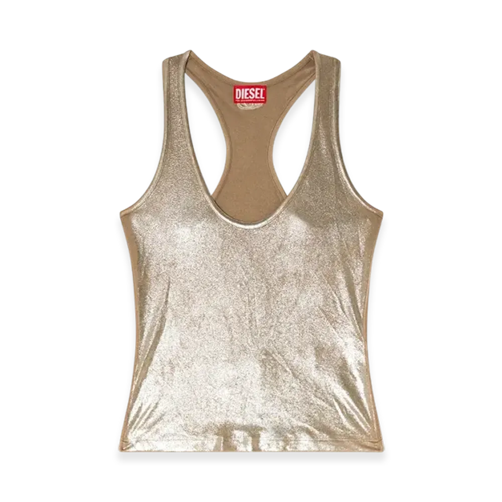 Diesel T-Ama Metallic Tank Top "Beige"
