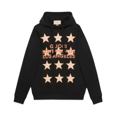 GUCCI Women's Cotton Jersey Sweatshirt "Black"