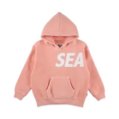 WIND AND SEA x Smoothy Sea Pigment Hoodie "Pink"