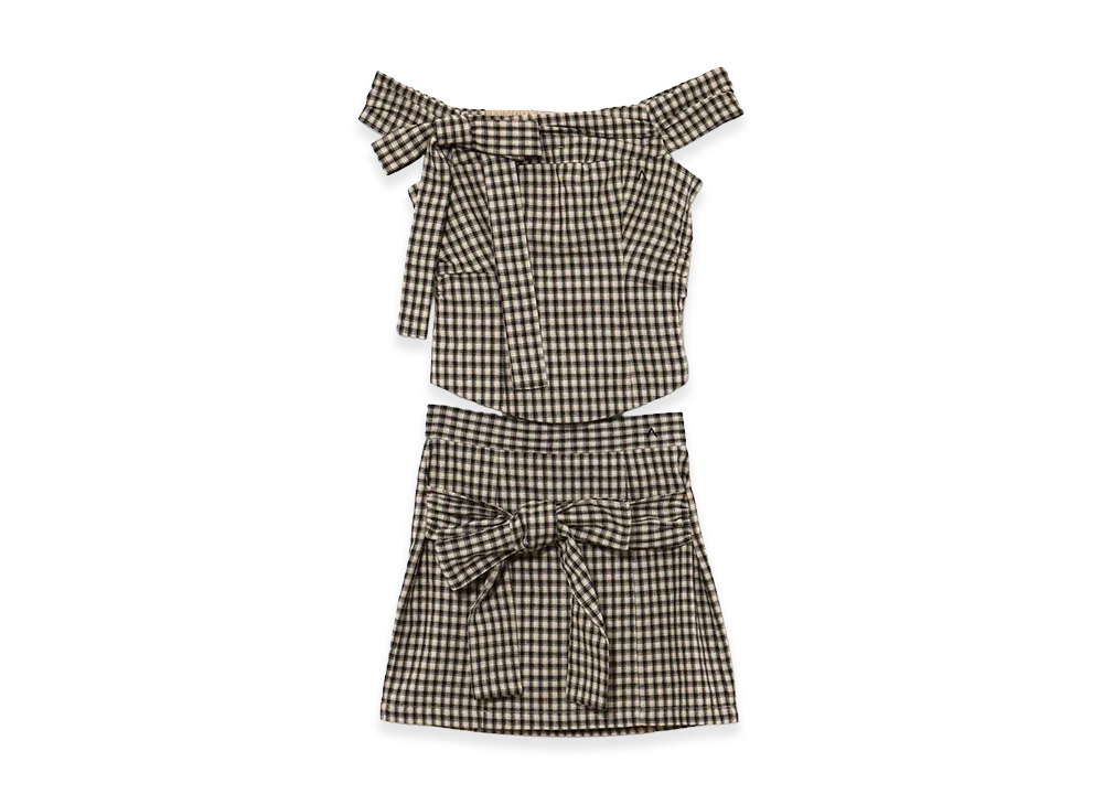 ANDMARY Women's Ruban Ribbon Set Up "Beige"